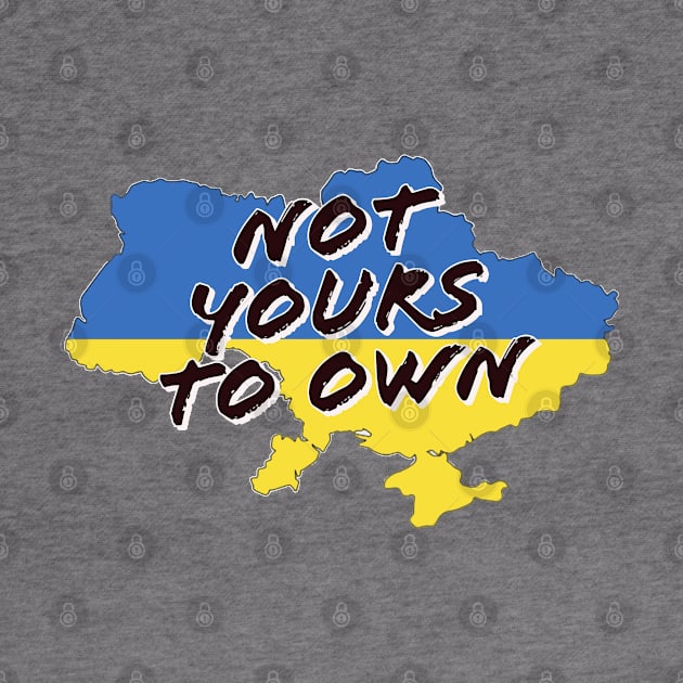 Fasbytes Pray For Ukraine Not Yours To Own Scribble by FasBytes